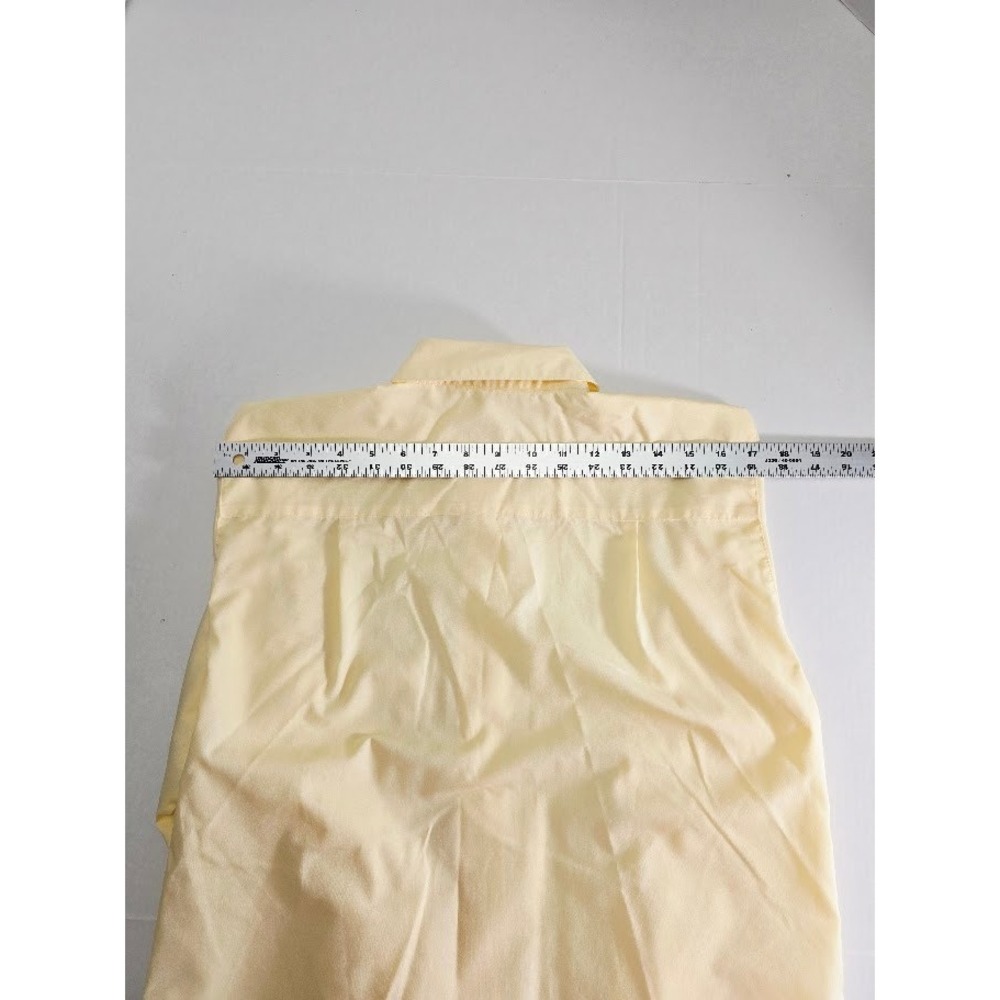 Foxcroft Wrinkle Free Womens Yellow Long Sleeve Button Up Shirt Size 6 small - Picture 3 of 9